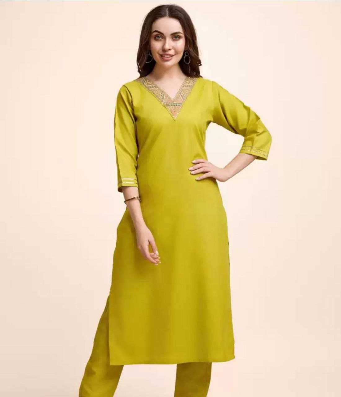 Ynf Rayon KESH517 K3 Kurti Wholesale Long Kurtis Rayon Kurtis Kurti With Pants Manufacturer