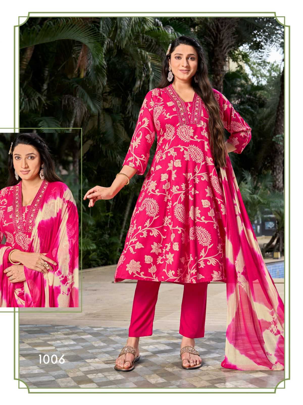 Ynf Rayon RIN190 AFFEIRS VOL-1 Setwise Collections Wholesale Gowns Catalogs Manufacturer