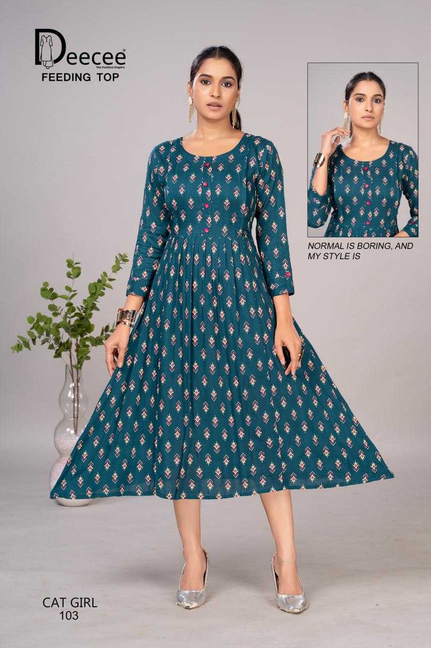 Ynf Rayon RIN190 DEECEE-CAT-GIRL Setwise Collections Wholesale Gowns Catalogs Manufacturer