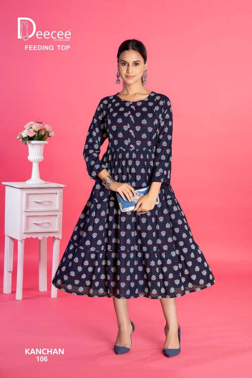 Ynf Rayon RIN190 DEECEE-KANCHAN Setwise Collections Wholesale Gowns Catalogs Manufacturer