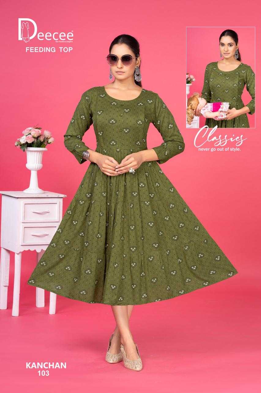 Ynf Rayon RIN190 DEECEE-KANCHAN Setwise Collections Wholesale Gowns Catalogs Manufacturer
