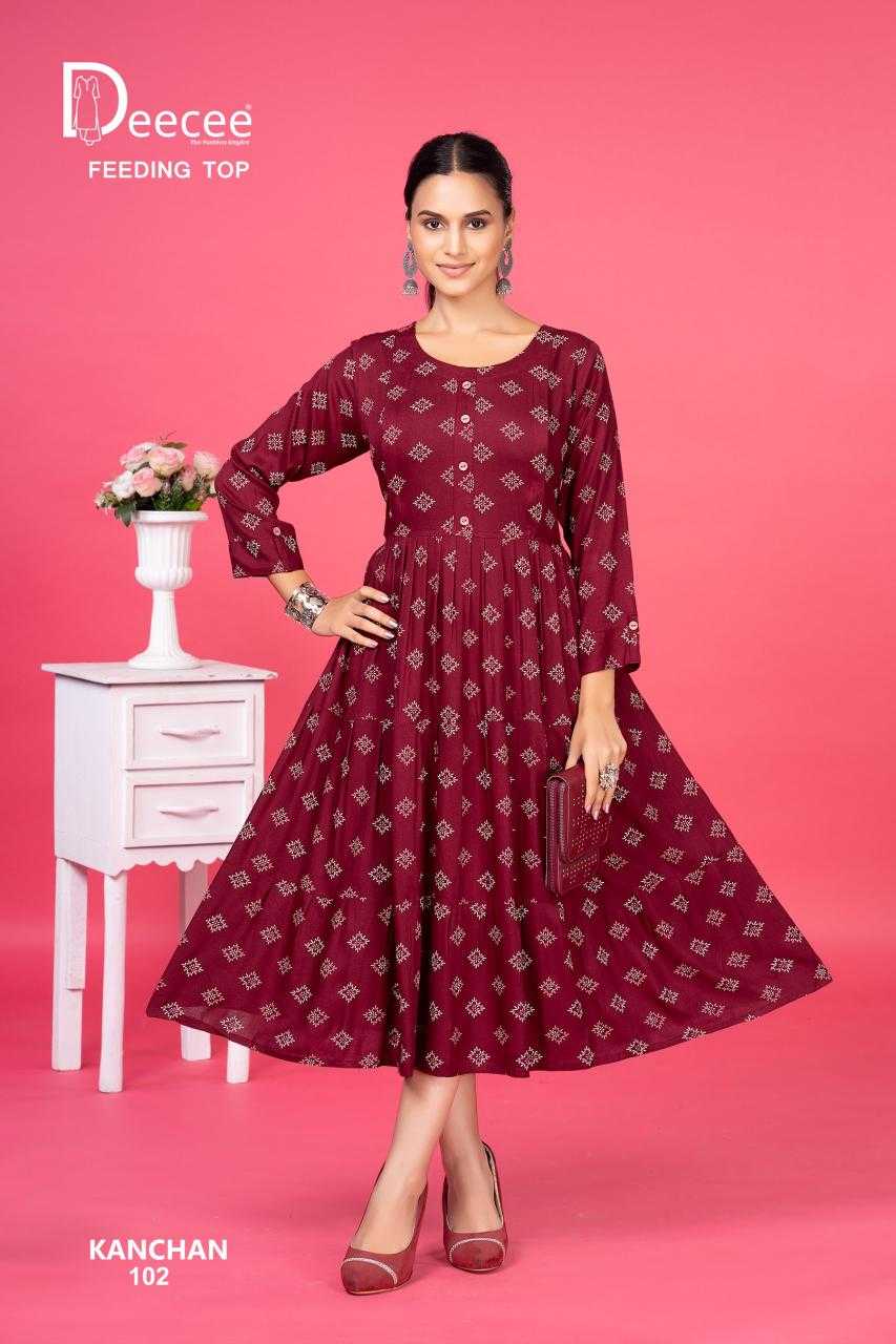 Ynf Rayon RIN190 DEECEE-KANCHAN Setwise Collections Wholesale Gowns Catalogs Manufacturer