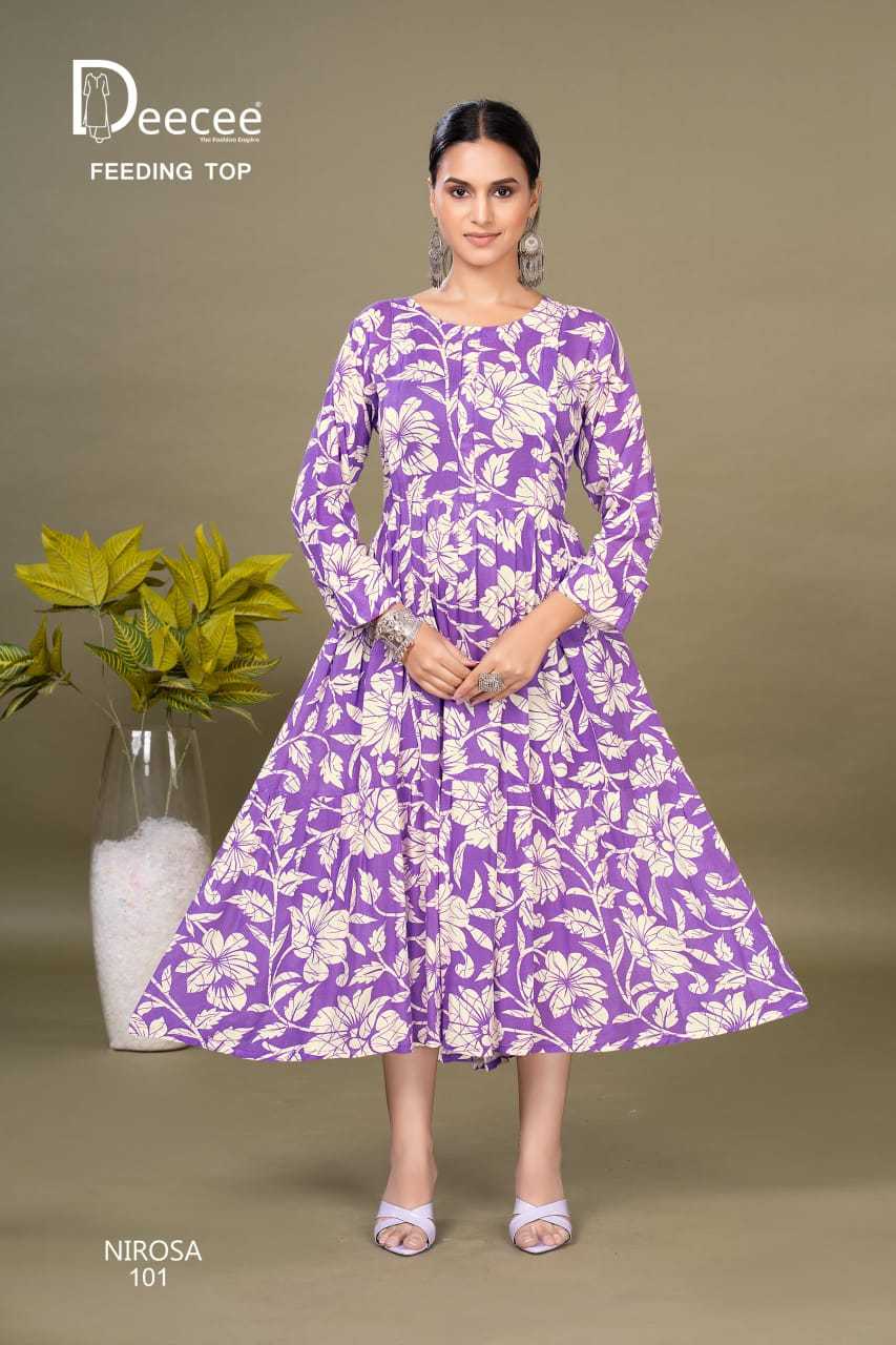 Ynf Rayon RIN190 DEECEE-NIROSA Setwise Collections Wholesale Gowns Catalogs Manufacturer