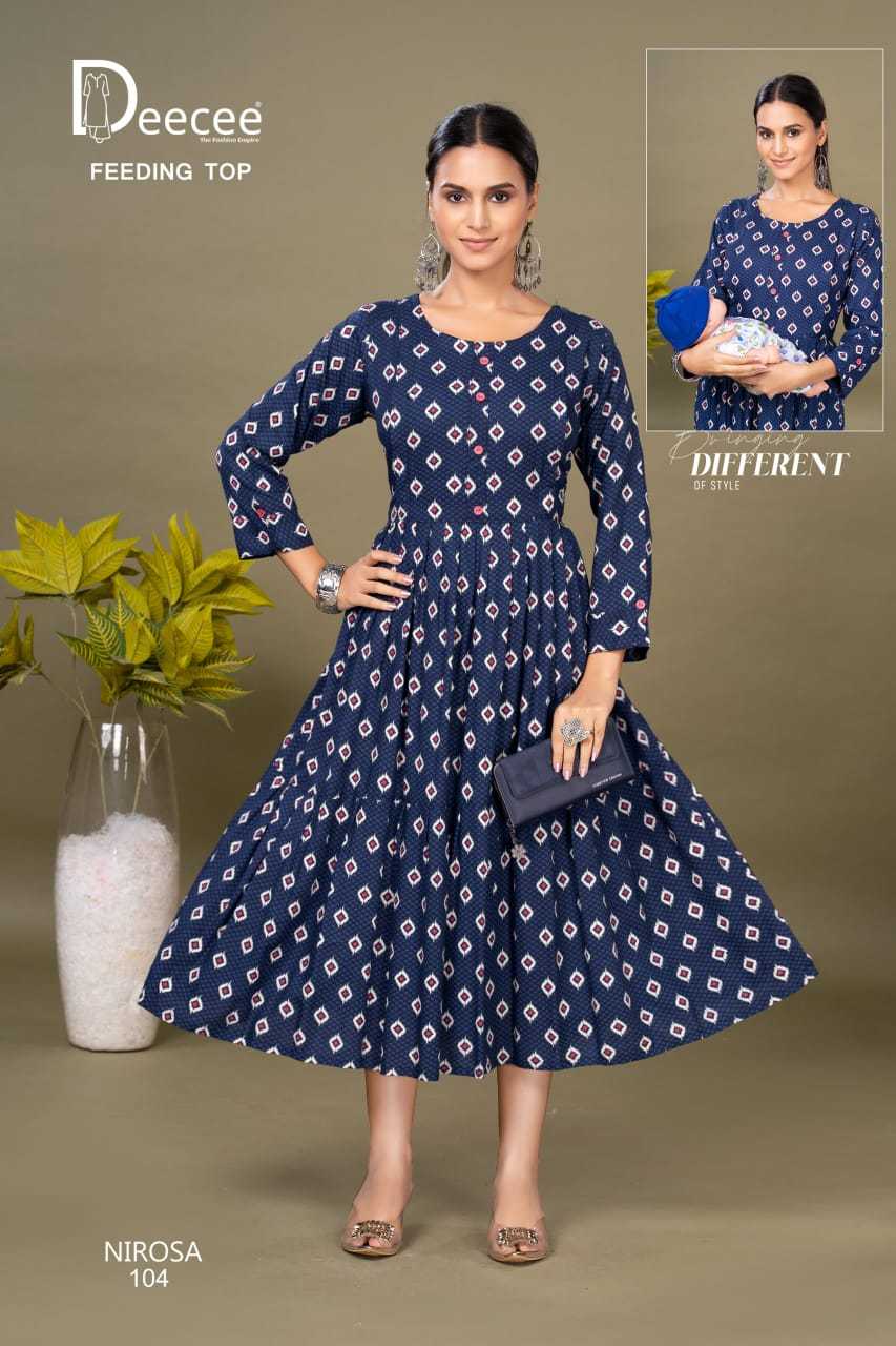 Ynf Rayon RIN190 DEECEE-NIROSA Setwise Collections Wholesale Gowns Catalogs Manufacturer