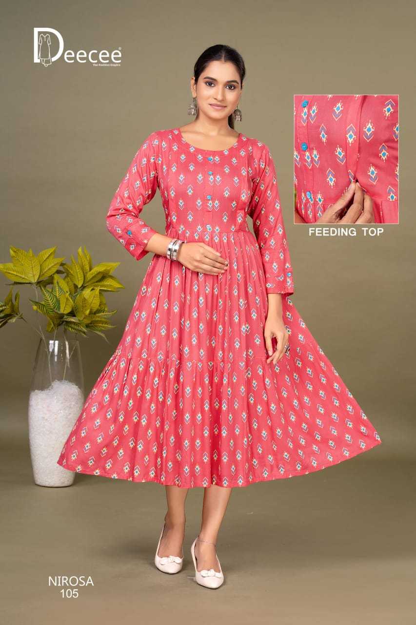 Ynf Rayon RIN190 DEECEE-NIROSA Setwise Collections Wholesale Gowns Catalogs Manufacturer