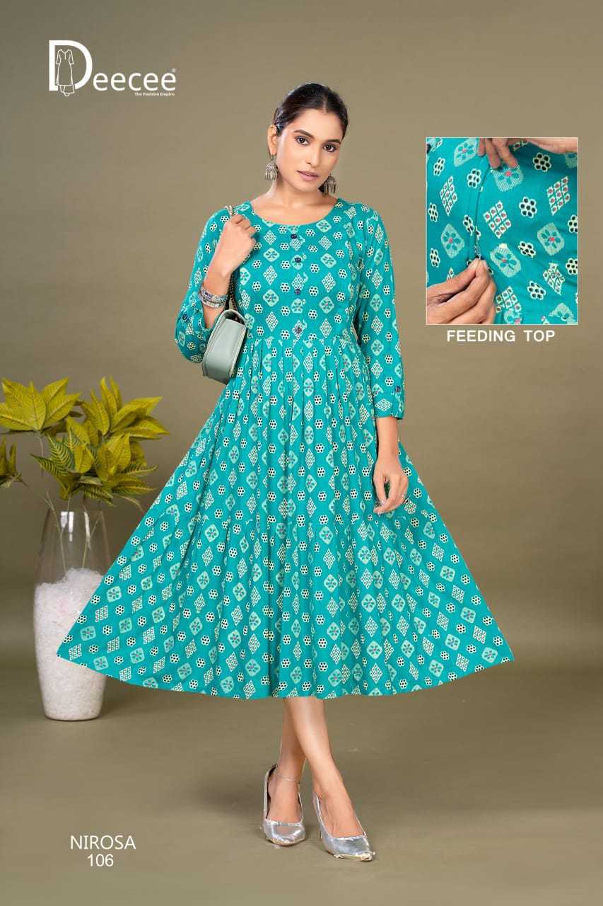 Ynf Rayon RIN190 DEECEE-NIROSA Setwise Collections Wholesale Gowns Catalogs Manufacturer
