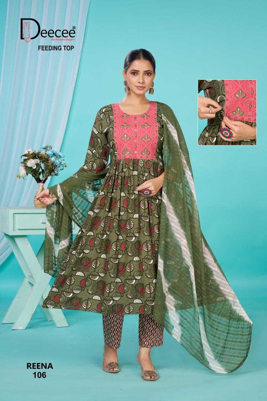 Ynf Rayon RIN190 DEECEE-REENA Setwise Collections Wholesale Gowns Catalogs Manufacturer
