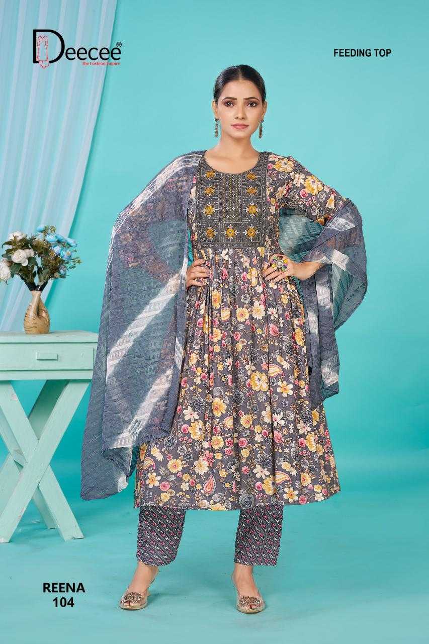 Ynf Rayon RIN190 DEECEE-REENA Setwise Collections Wholesale Gowns Catalogs Manufacturer