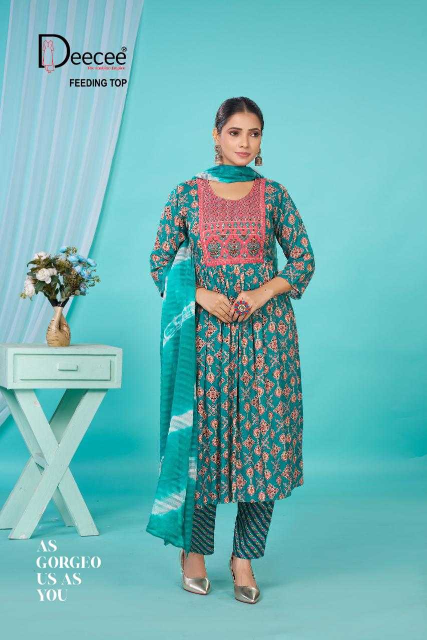 Ynf Rayon RIN190 DEECEE-REENA Setwise Collections Wholesale Gowns Catalogs Manufacturer