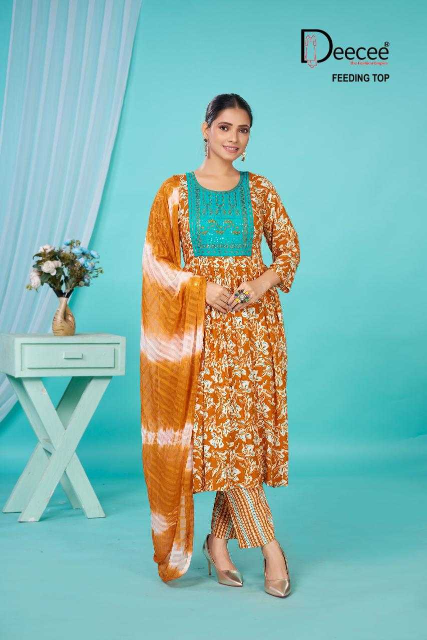 Ynf Rayon RIN190 DEECEE-REENA Setwise Collections Wholesale Gowns Catalogs Manufacturer