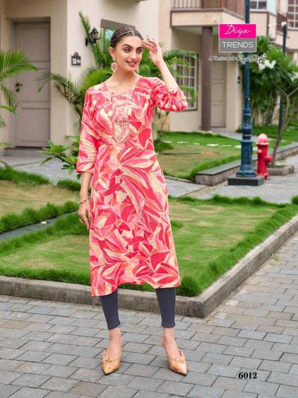 Ynf Rayon RIN190 Diya Trends-Gardencity 6 Setwise Collections Wholesale Kurtis Catalogs Manufacturer