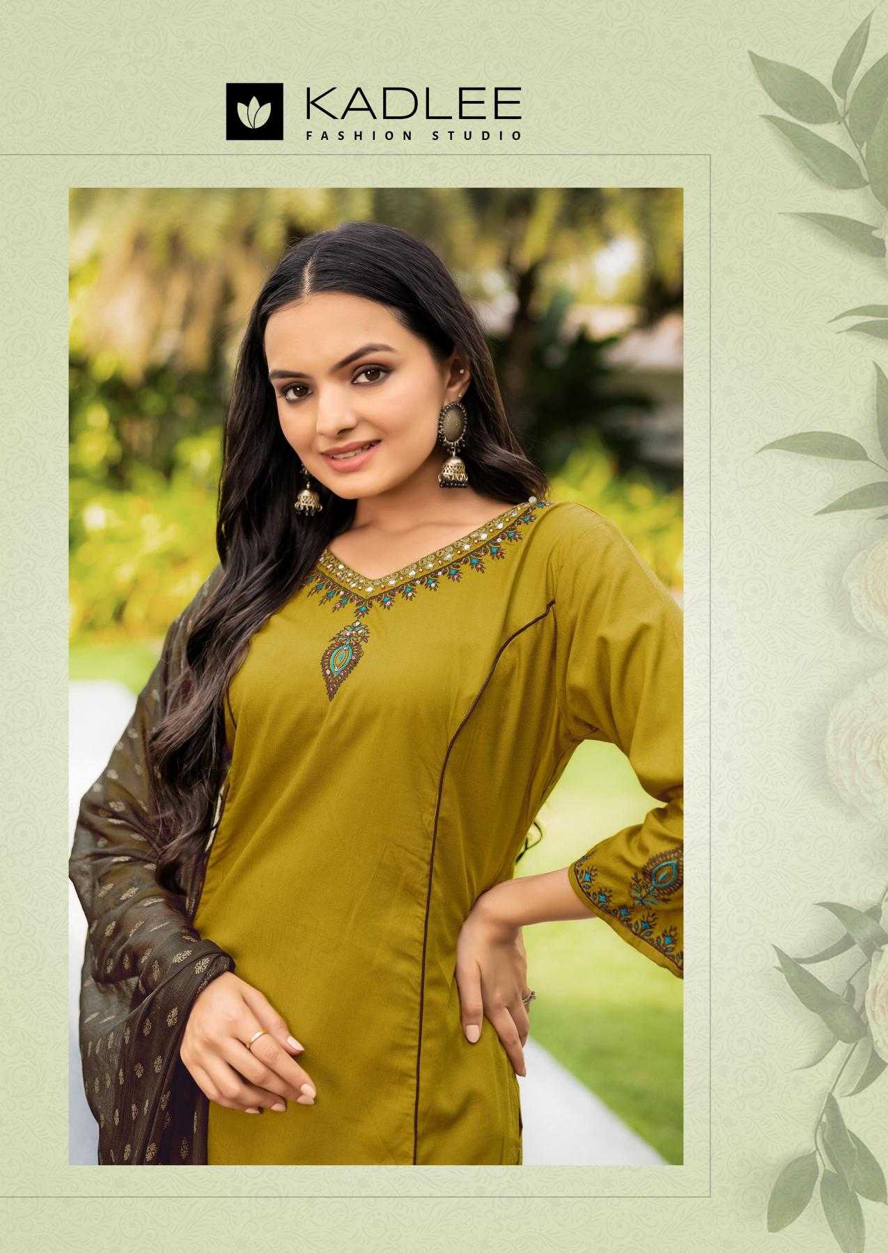 Ynf Rayon RIN190 KADLEE-Amrita Setwise Collections Wholesale Dresses & Suits Catalogs Manufacturer