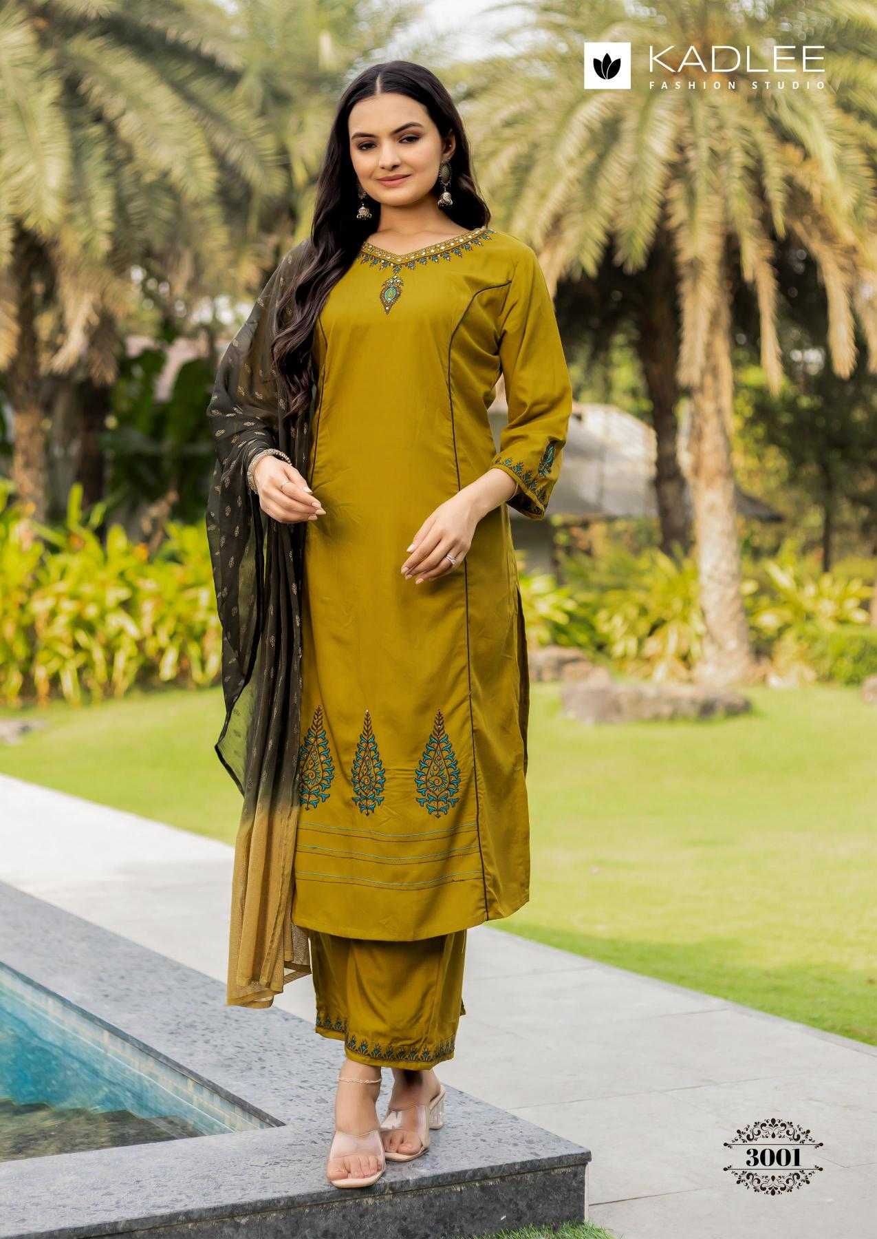 Ynf Rayon RIN190 KADLEE-Amrita Setwise Collections Wholesale Dresses & Suits Catalogs Manufacturer