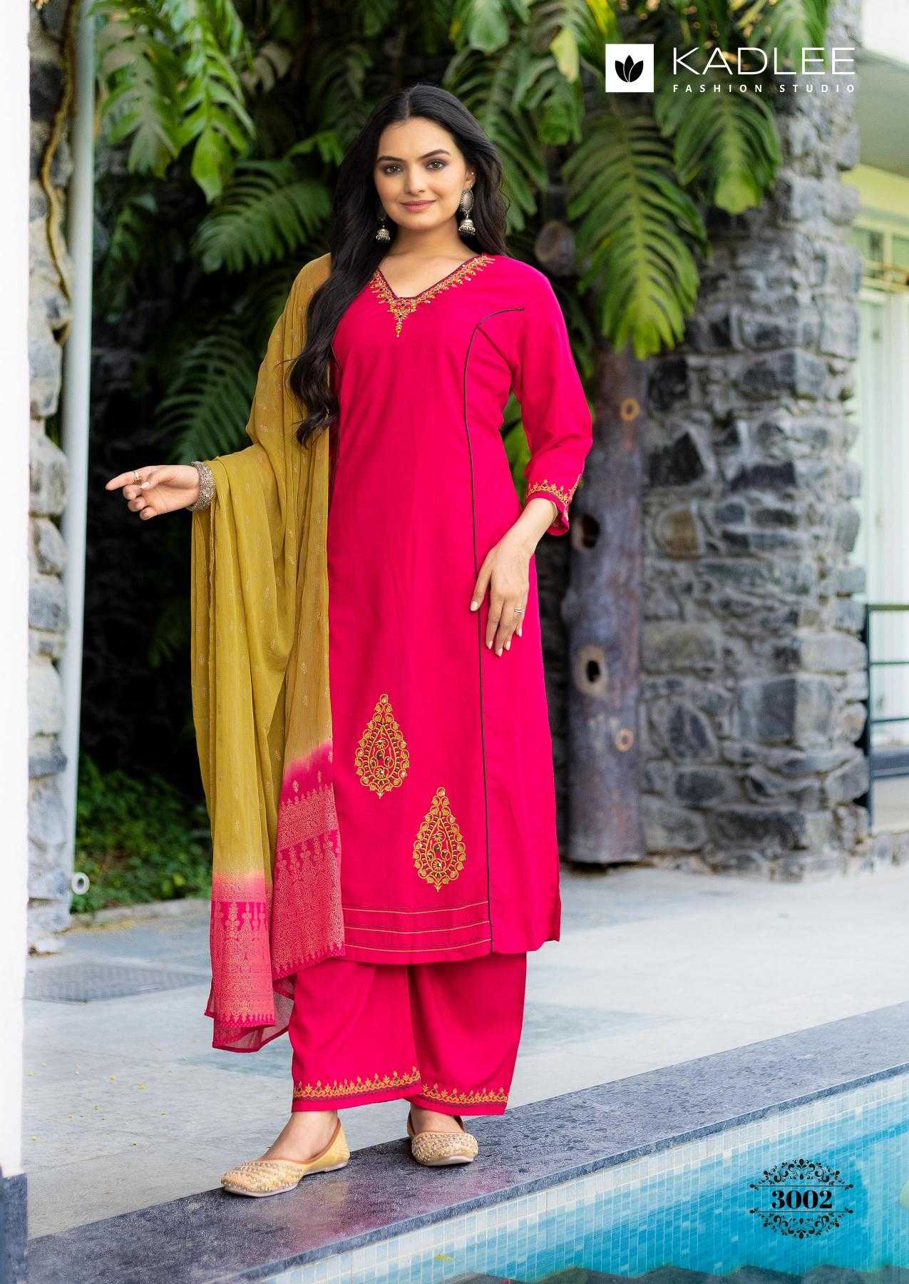 Ynf Rayon RIN190 KADLEE-Amrita Setwise Collections Wholesale Dresses & Suits Catalogs Manufacturer