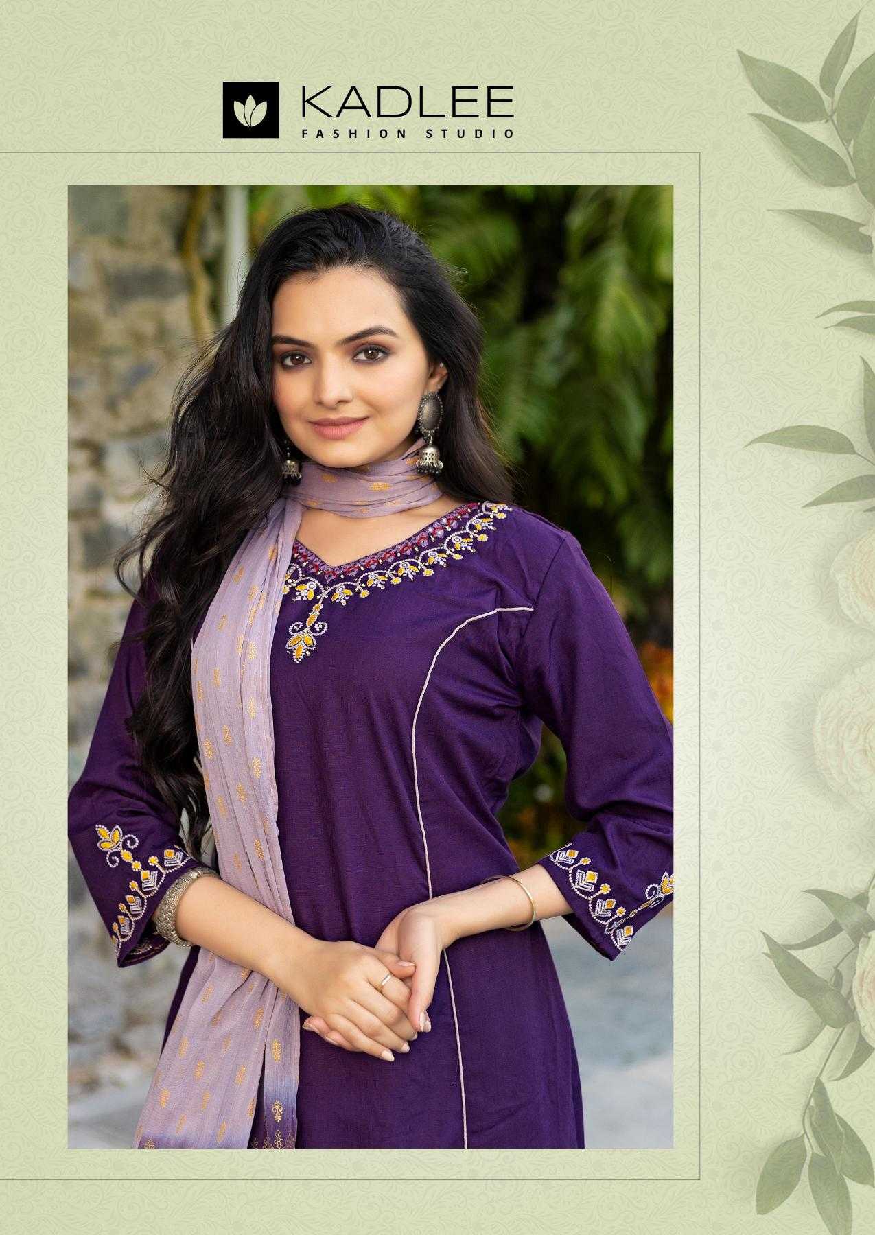 Ynf Rayon RIN190 KADLEE-Amrita Setwise Collections Wholesale Dresses & Suits Catalogs Manufacturer