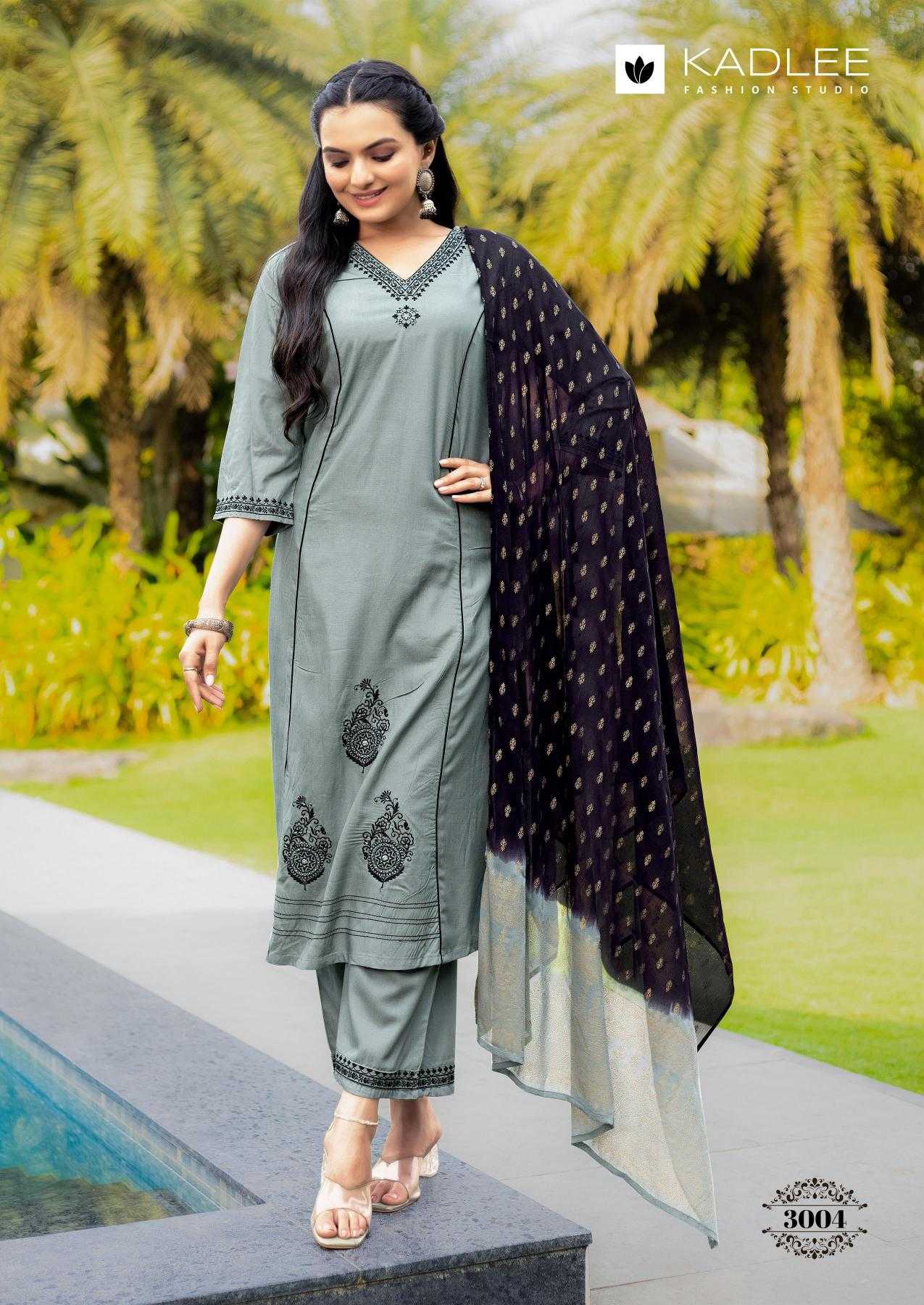 Ynf Rayon RIN190 KADLEE-Amrita Setwise Collections Wholesale Dresses & Suits Catalogs Manufacturer