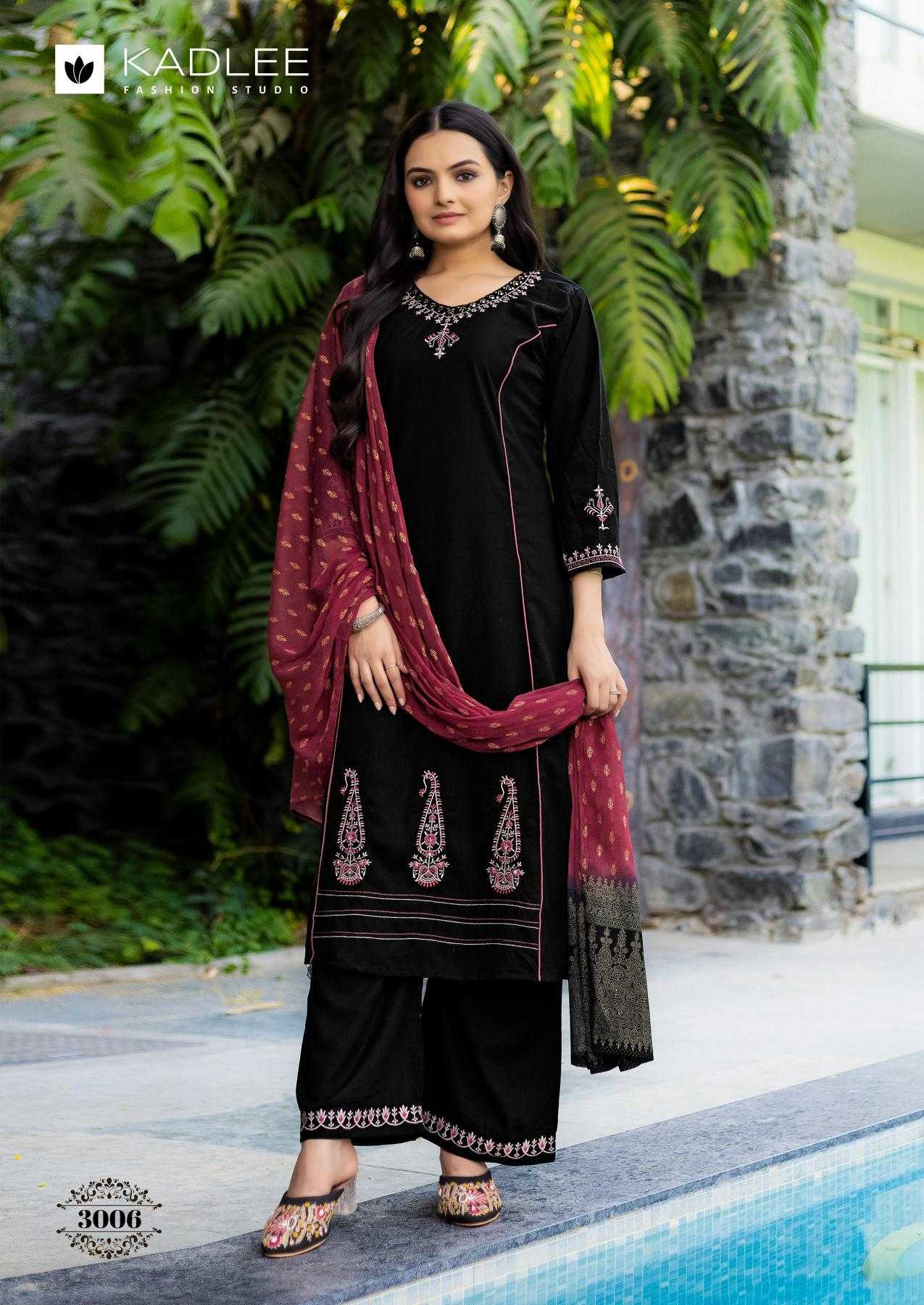 Ynf Rayon RIN190 KADLEE-Amrita Setwise Collections Wholesale Dresses & Suits Catalogs Manufacturer