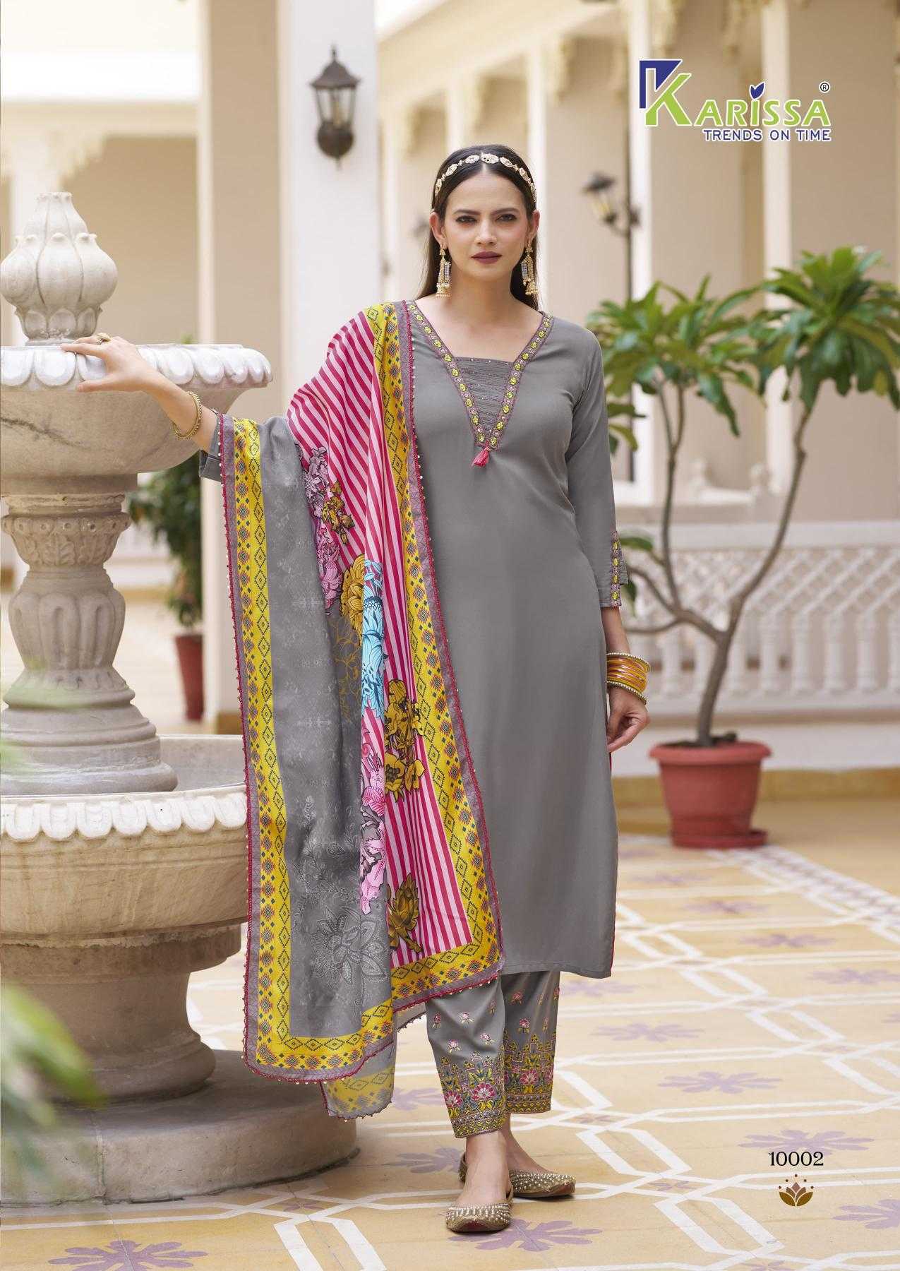 Ynf Rayon RIN190 KARISSA-VIDISHA VOL- 10 Setwise Collections Wholesale Kurtis Catalogs Manufacturer