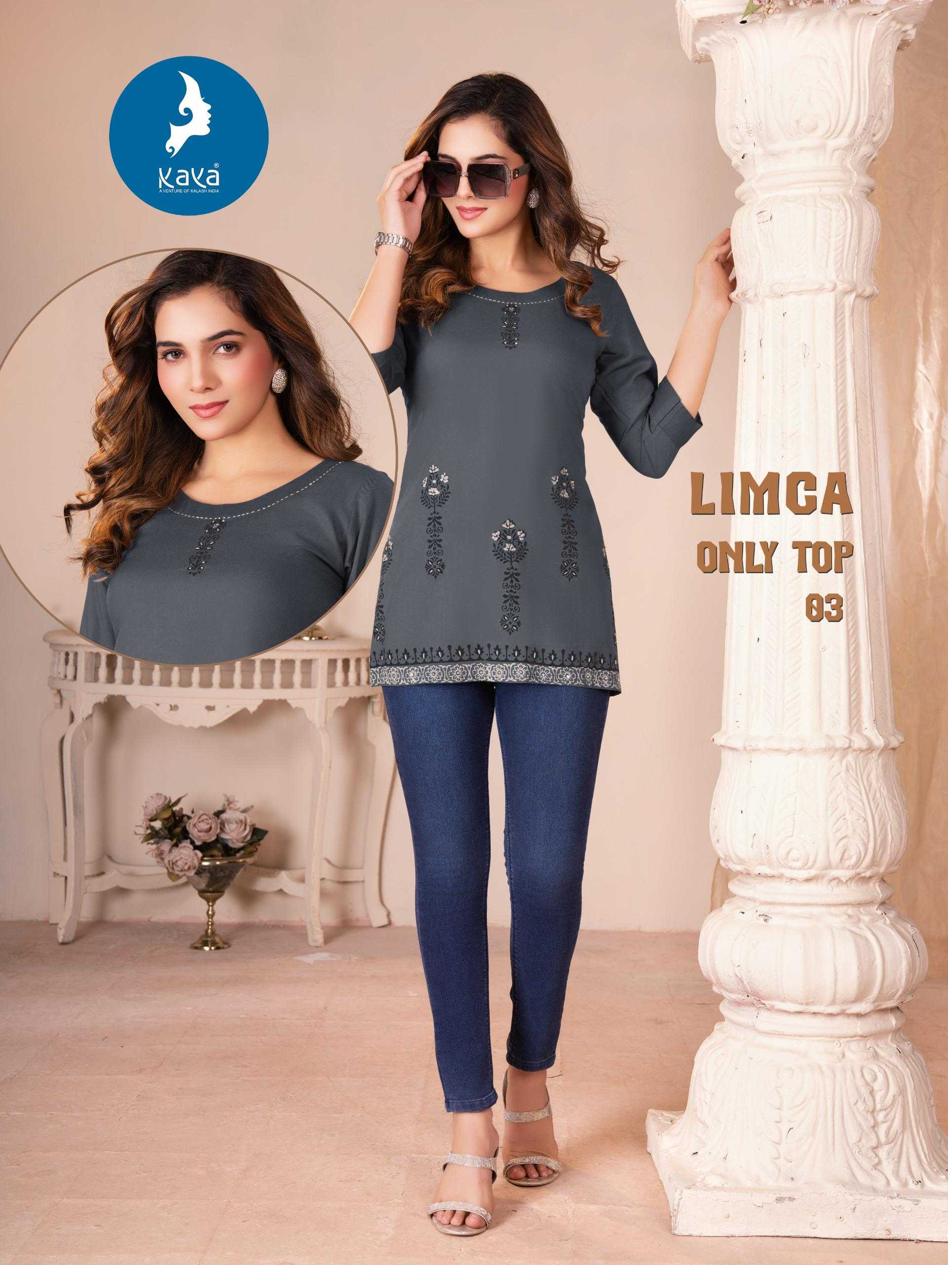 Ynf Rayon RIN190 KAYA KURTI-LIMCA Setwise Collections Wholesale Kurtis Catalogs Manufacturer
