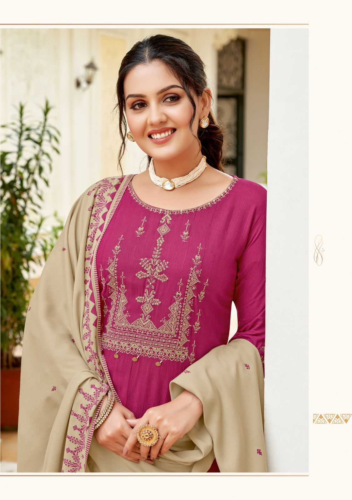 Ynf Rayon RIN190 MITTOO-Festiva Setwise Collections Wholesale Dresses & Suits Catalogs Manufacturer