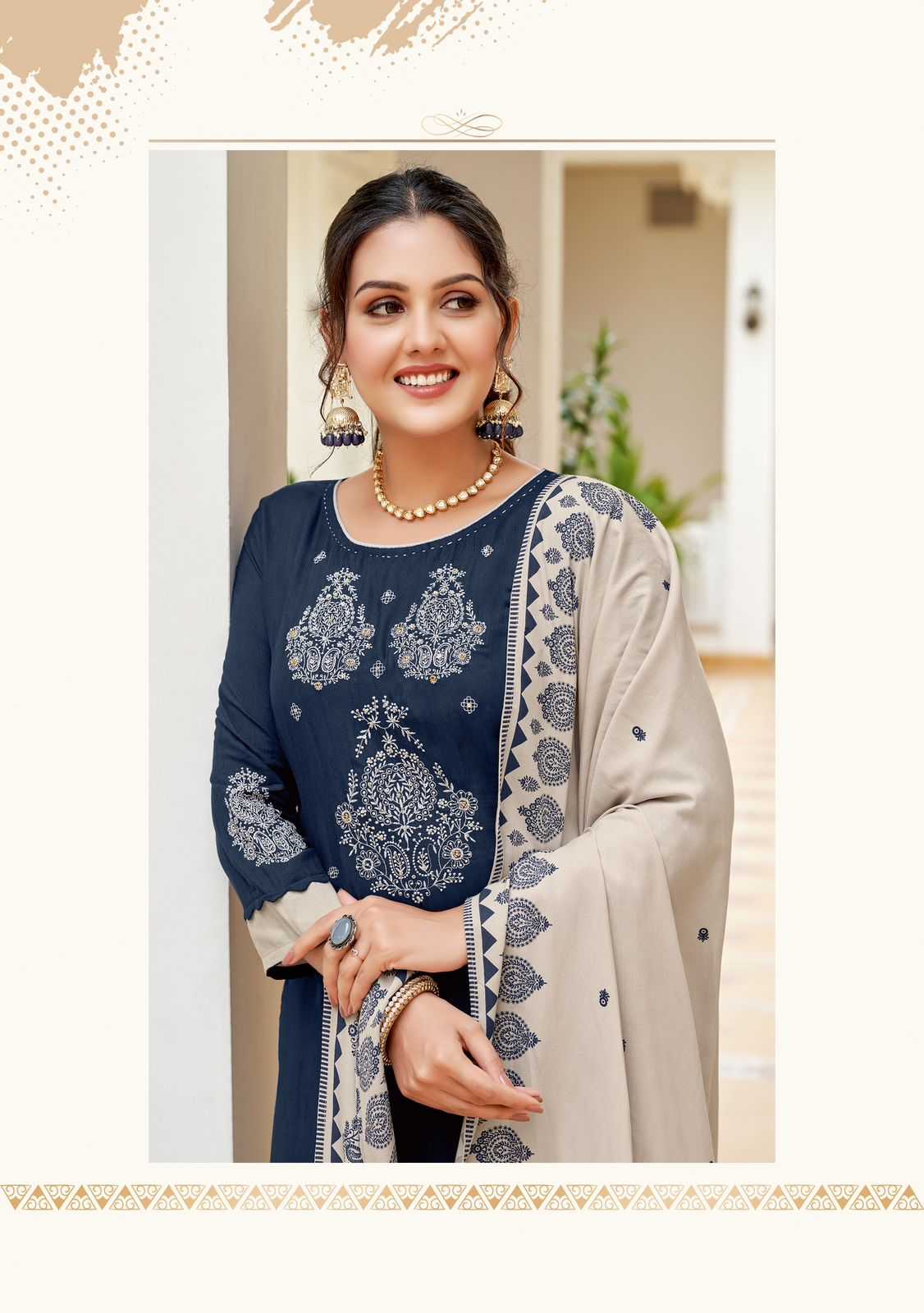 Ynf Rayon RIN190 MITTOO-Festiva Setwise Collections Wholesale Dresses & Suits Catalogs Manufacturer