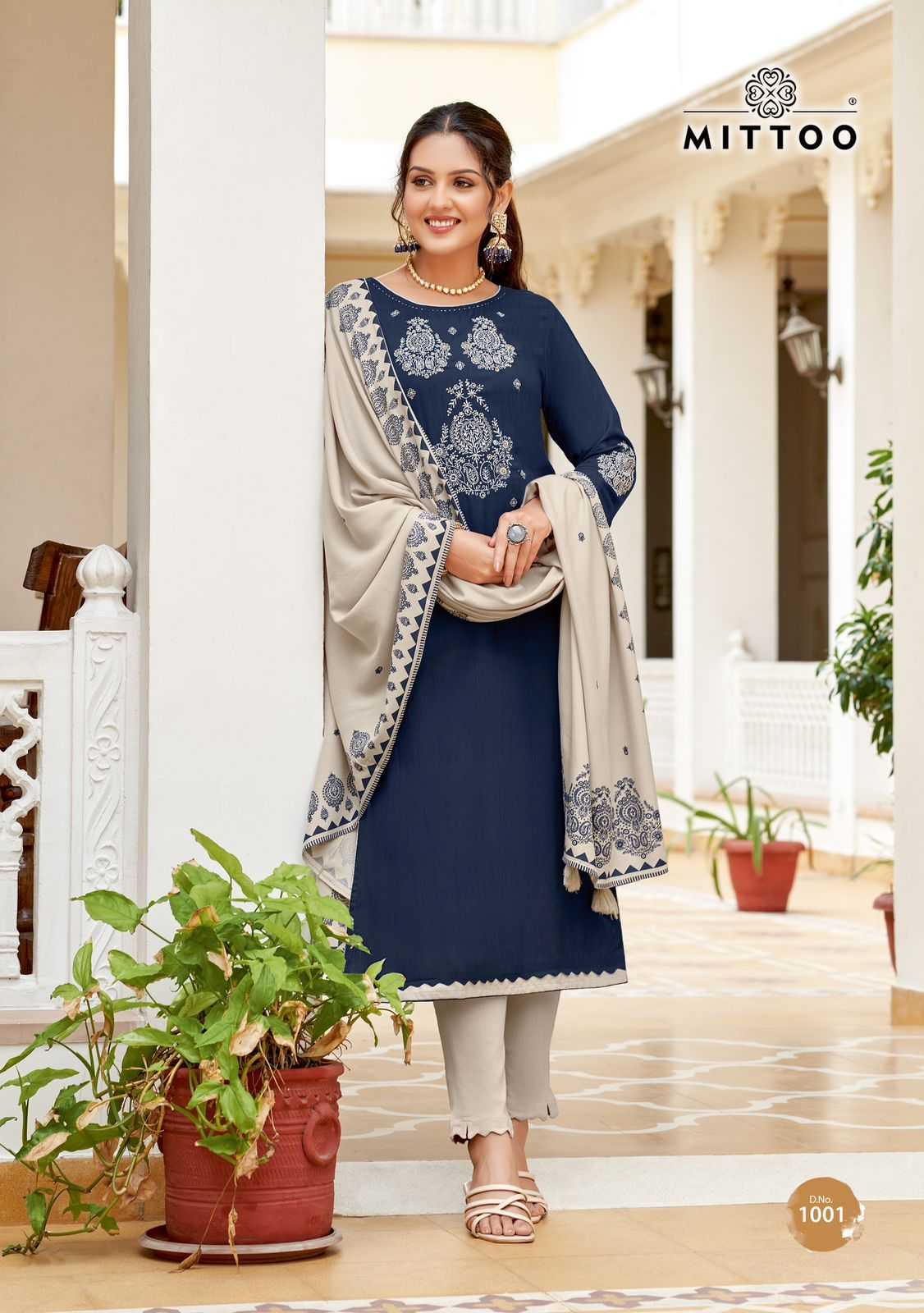 Ynf Rayon RIN190 MITTOO-Festiva Setwise Collections Wholesale Dresses & Suits Catalogs Manufacturer