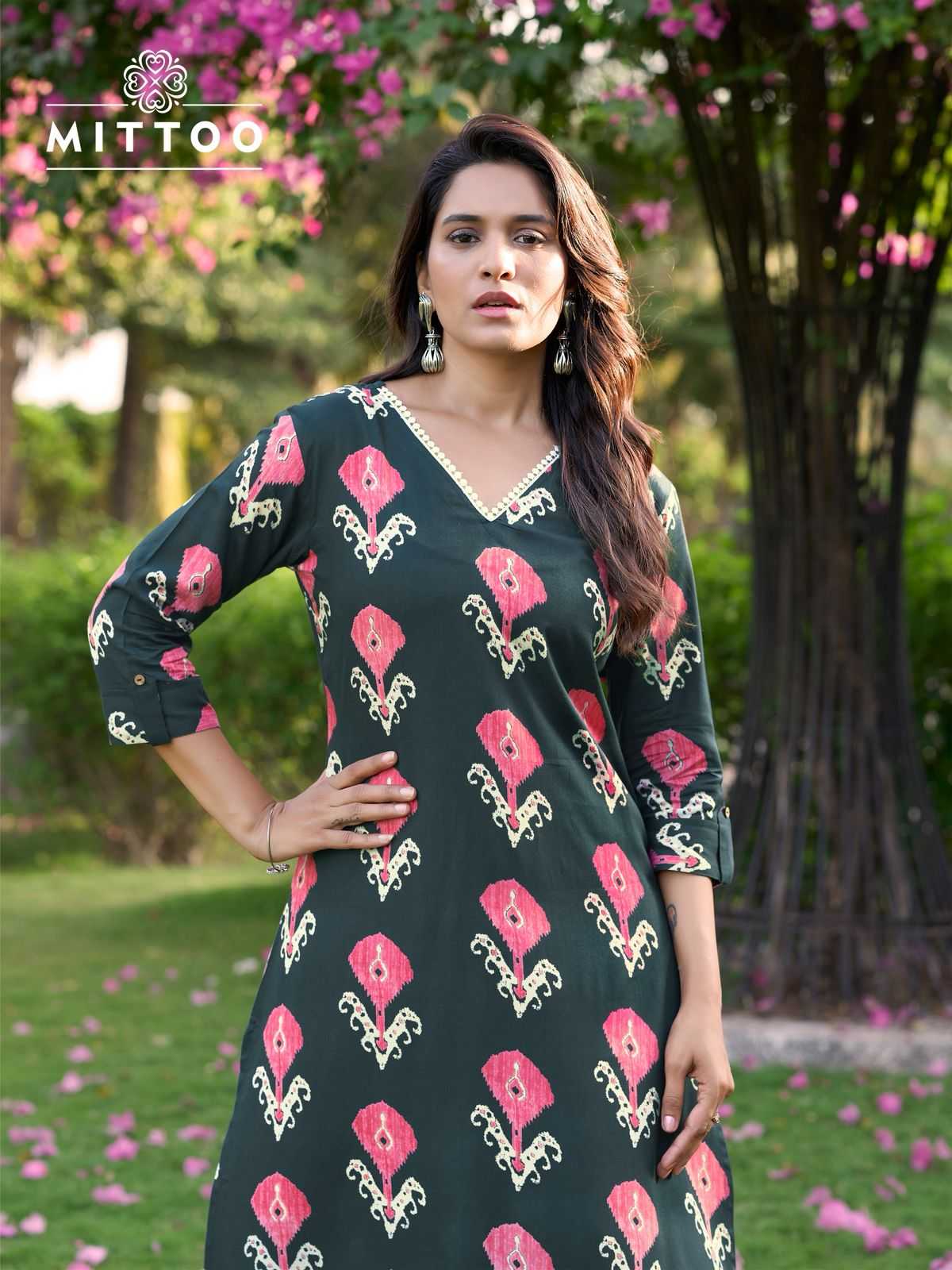 Ynf Rayon RIN190 MITTOO-Sulekha Vol 2 Setwise Collections Wholesale Kurtis Catalogs Manufacturer