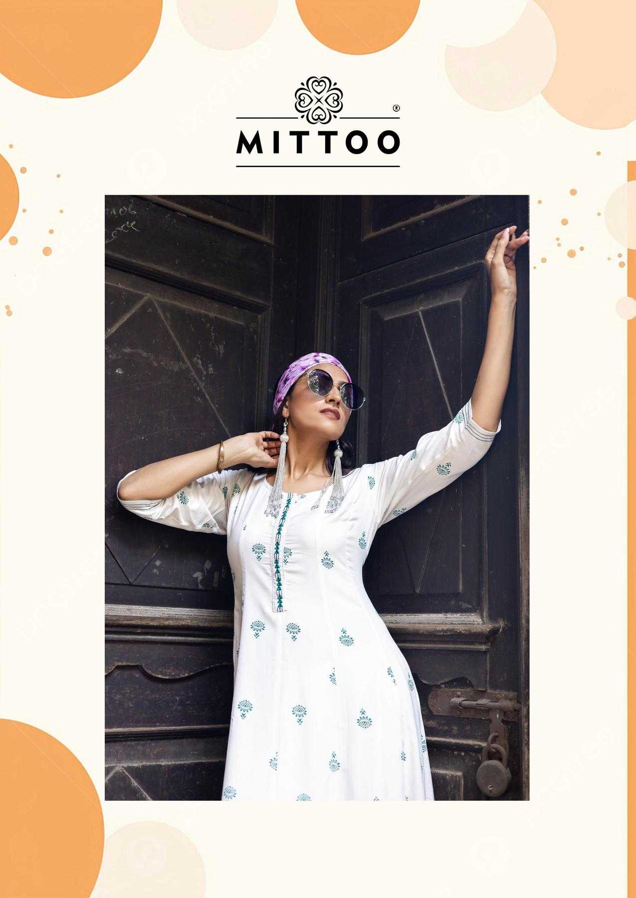 Ynf Rayon RIN190 MITTOO-Toral Setwise Collections Wholesale Kurtis Catalogs Manufacturer