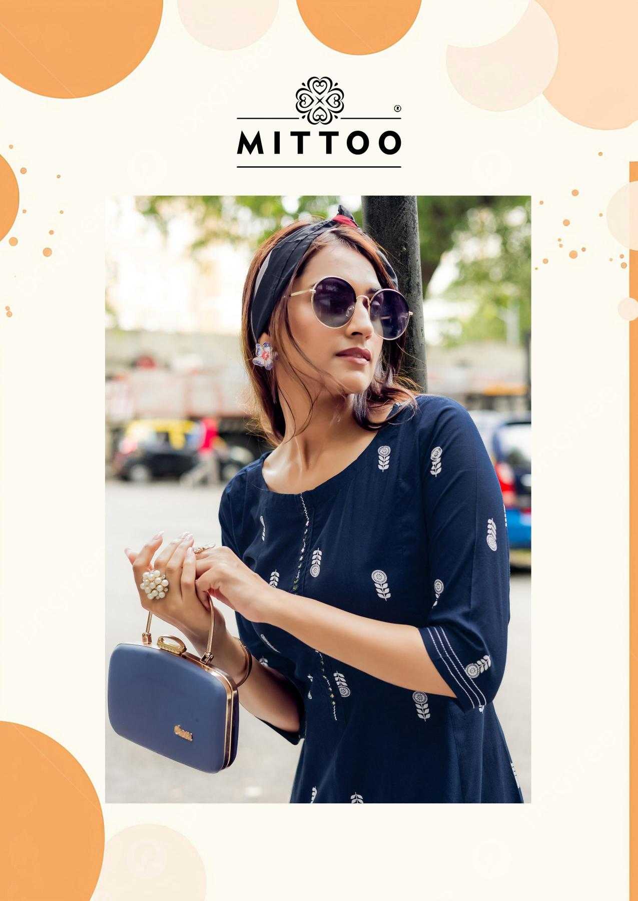 Ynf Rayon RIN190 MITTOO-Toral Setwise Collections Wholesale Kurtis Catalogs Manufacturer