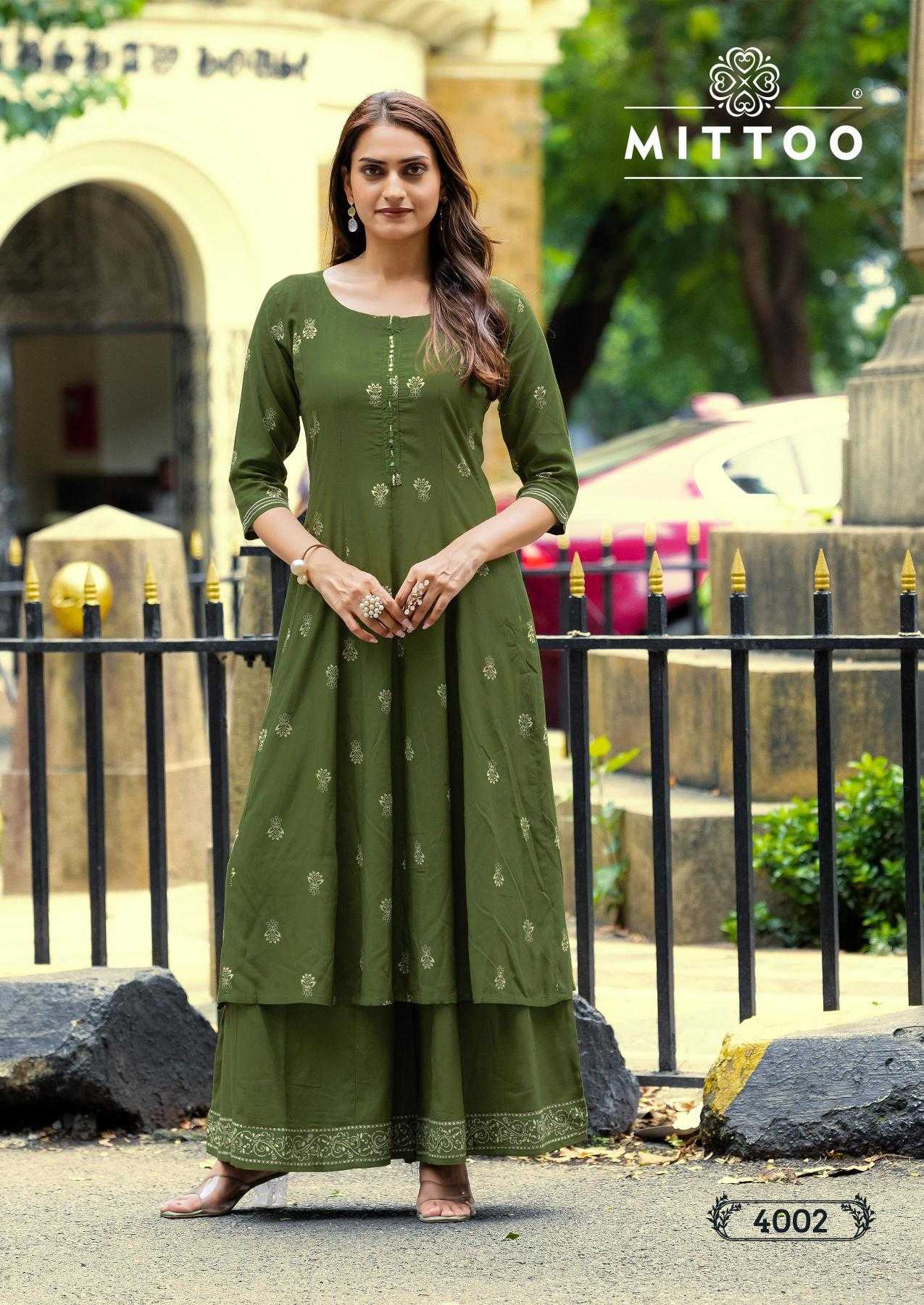 Ynf Rayon RIN190 MITTOO-Toral Setwise Collections Wholesale Kurtis Catalogs Manufacturer