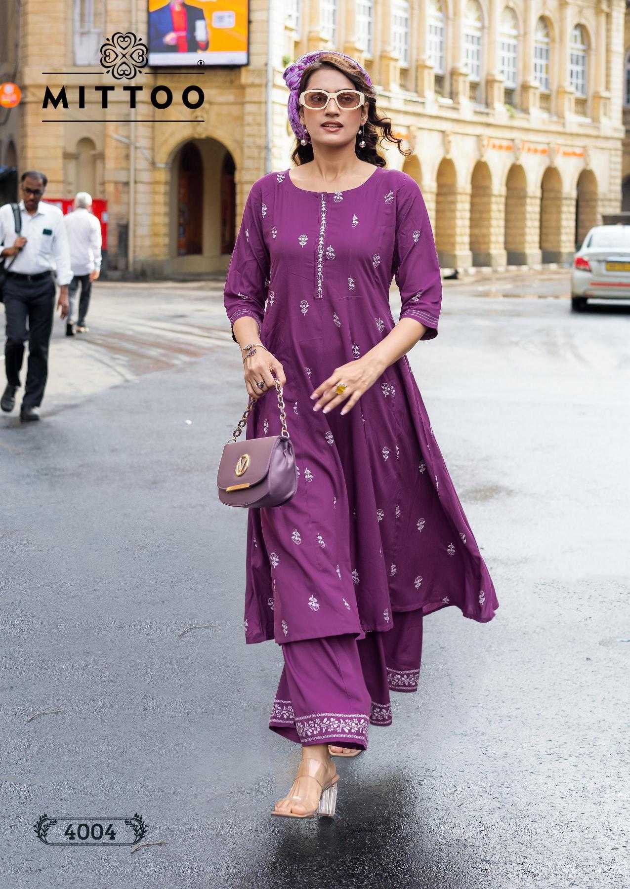 Ynf Rayon RIN190 MITTOO-Toral Setwise Collections Wholesale Kurtis Catalogs Manufacturer