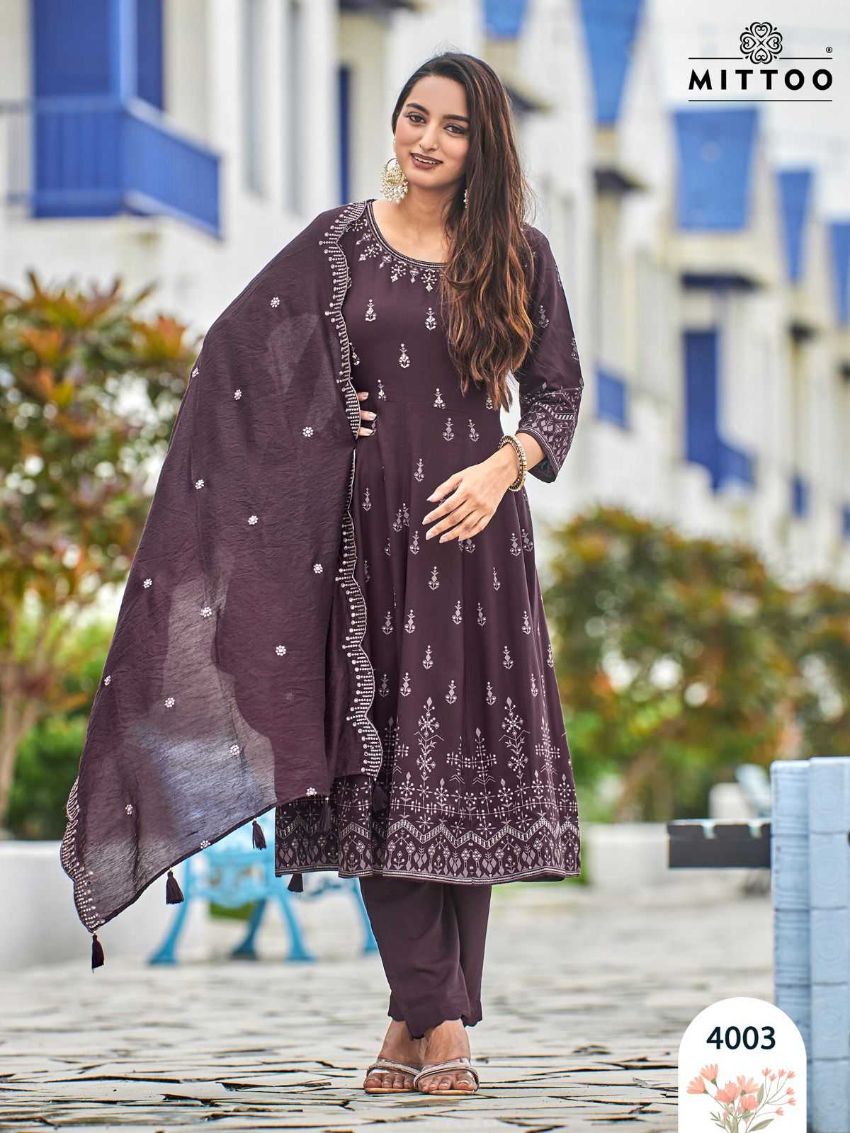 Ynf Rayon RIN190 MITTOO-TYOHAR Setwise Collections Wholesale Dresses & Suits Catalogs Manufacturer