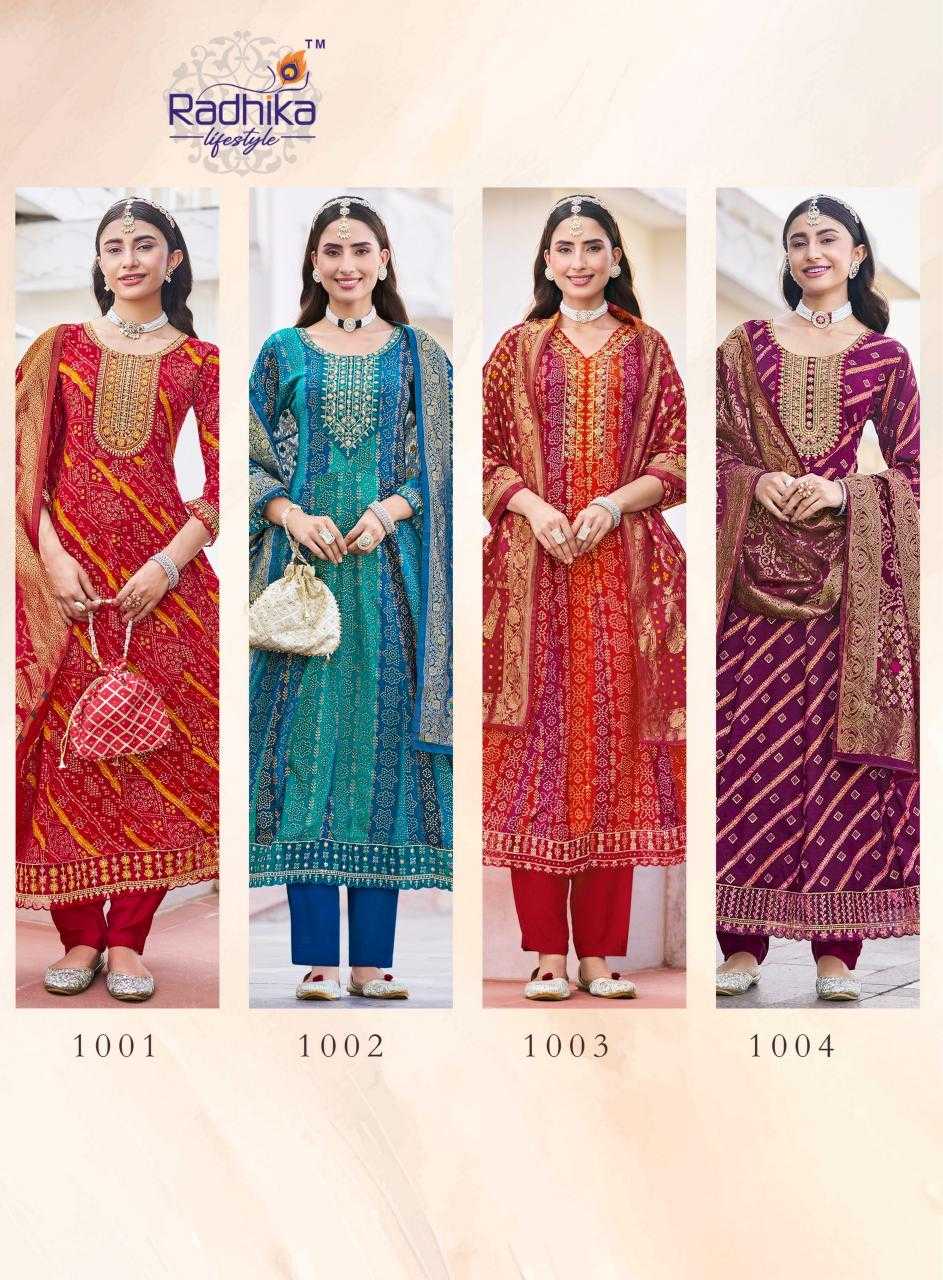 Ynf Rayon RIN190 RADHIKA-ELEGANCE VOL 1 Setwise Collections Wholesale Gowns Catalogs Manufacturer