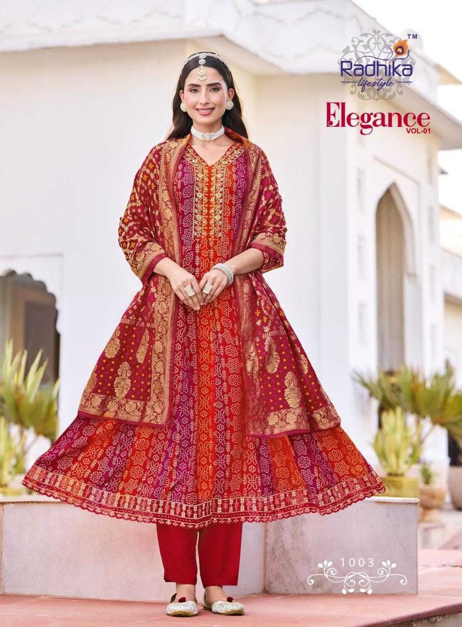 Ynf Rayon RIN190 RADHIKA-ELEGANCE VOL 1 Setwise Collections Wholesale Gowns Catalogs Manufacturer