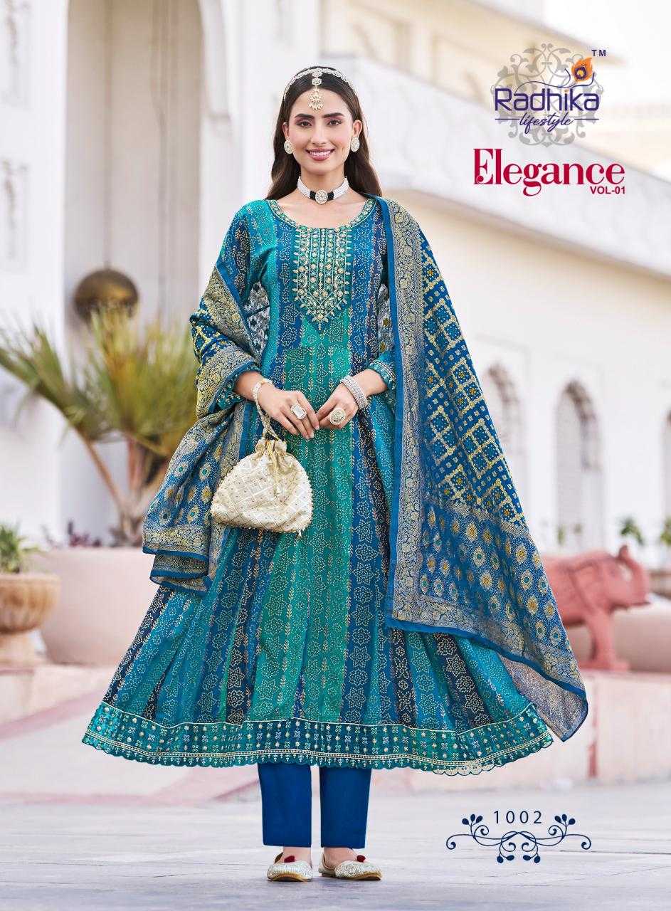 Ynf Rayon RIN190 RADHIKA-ELEGANCE VOL 1 Setwise Collections Wholesale Gowns Catalogs Manufacturer