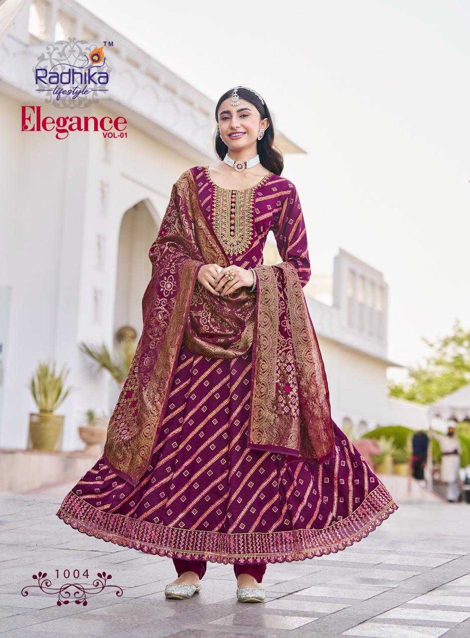 Ynf Rayon RIN190 RADHIKA-ELEGANCE VOL 1 Setwise Collections Wholesale Gowns Catalogs Manufacturer