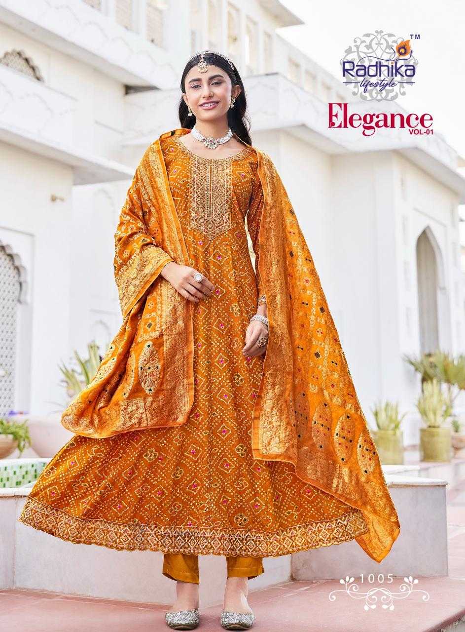 Ynf Rayon RIN190 RADHIKA-ELEGANCE VOL 1 Setwise Collections Wholesale Gowns Catalogs Manufacturer