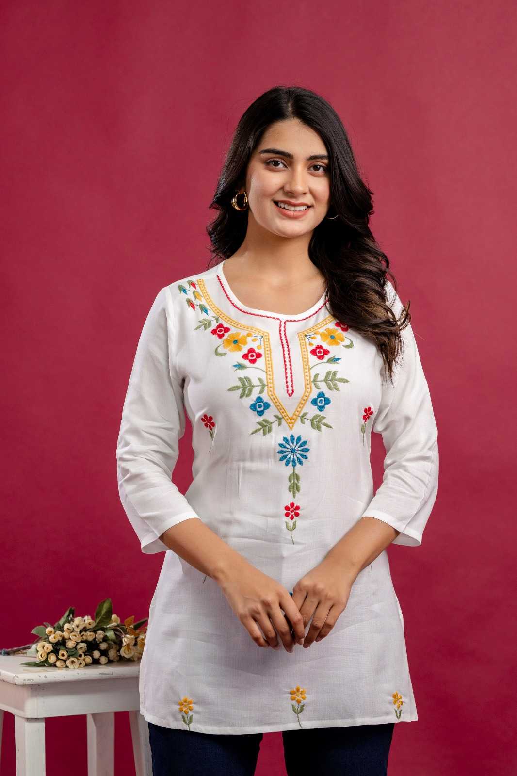 Ynf Rayon RIN190 SJ Setwise Collections Wholesale Kurtis Catalogs Manufacturer