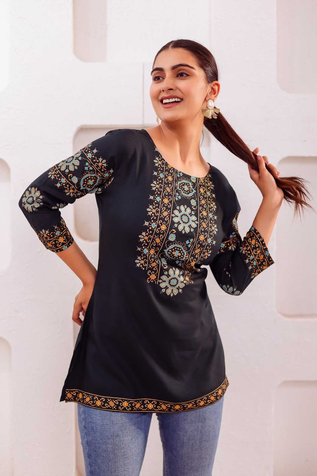 Ynf Rayon RIN190 SJ Setwise Collections Wholesale Kurtis Catalogs Manufacturer
