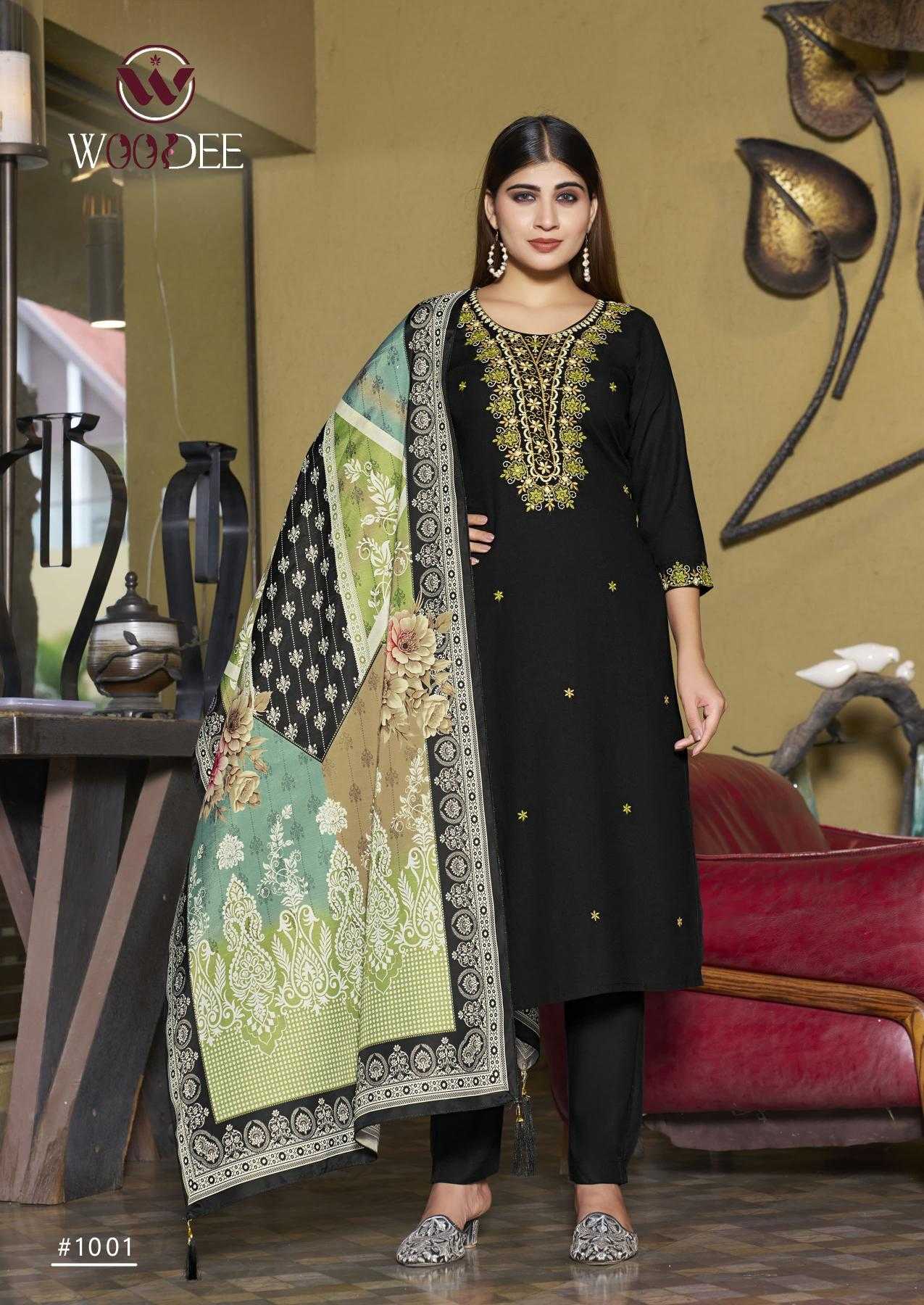 Ynf Rayon RIN190 WOODEE-APSARA Setwise Collections Wholesale Dresses & Suits Catalogs Manufacturer