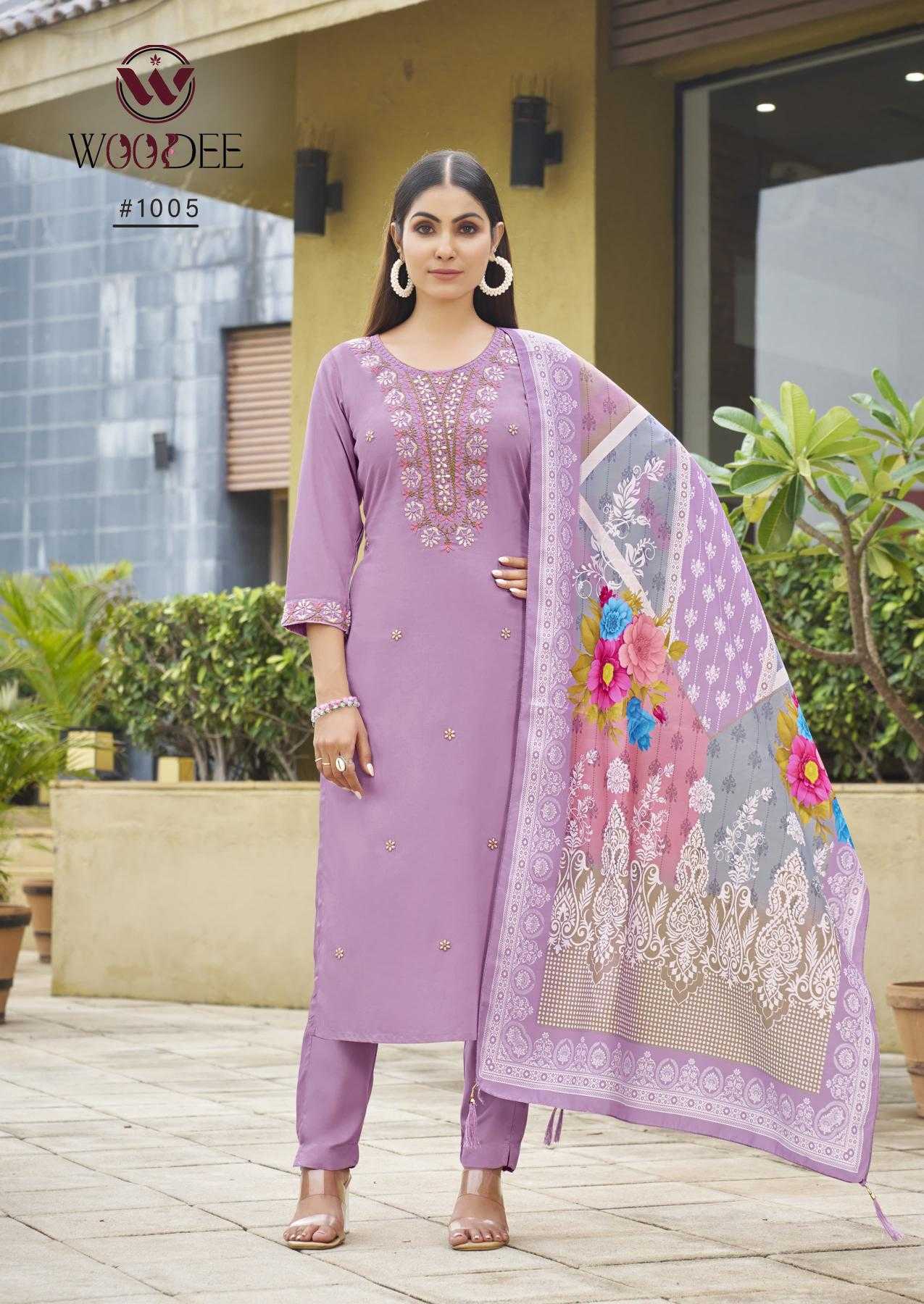 Ynf Rayon RIN190 WOODEE-APSARA Setwise Collections Wholesale Dresses & Suits Catalogs Manufacturer