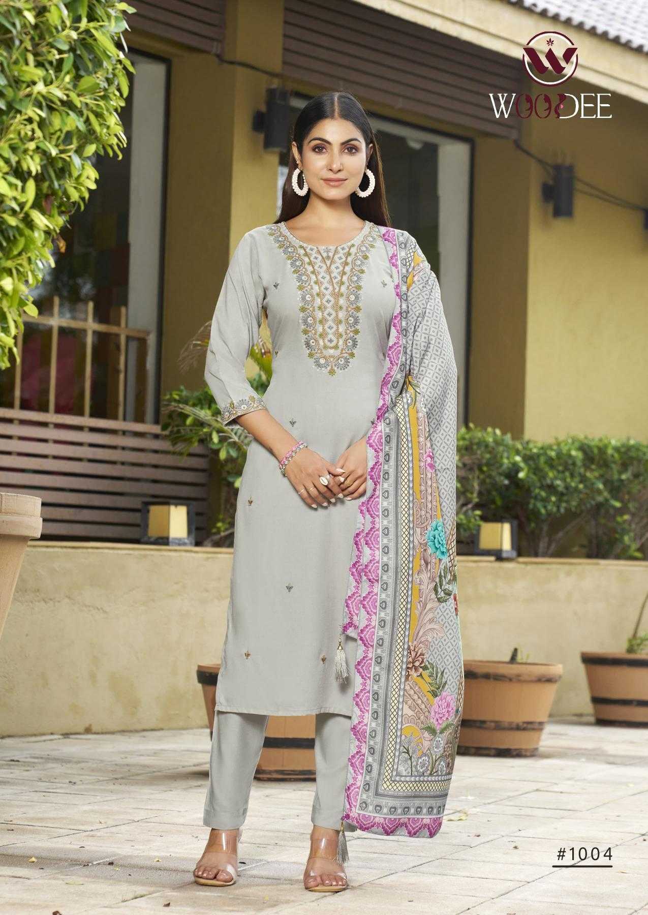 Ynf Rayon RIN190 WOODEE-APSARA Setwise Collections Wholesale Dresses & Suits Catalogs Manufacturer