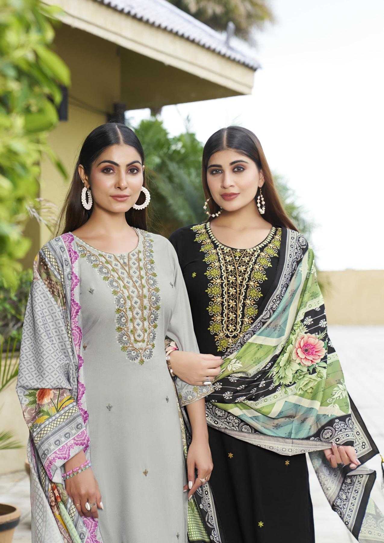 Ynf Rayon RIN190 WOODEE-APSARA Setwise Collections Wholesale Dresses & Suits Catalogs Manufacturer