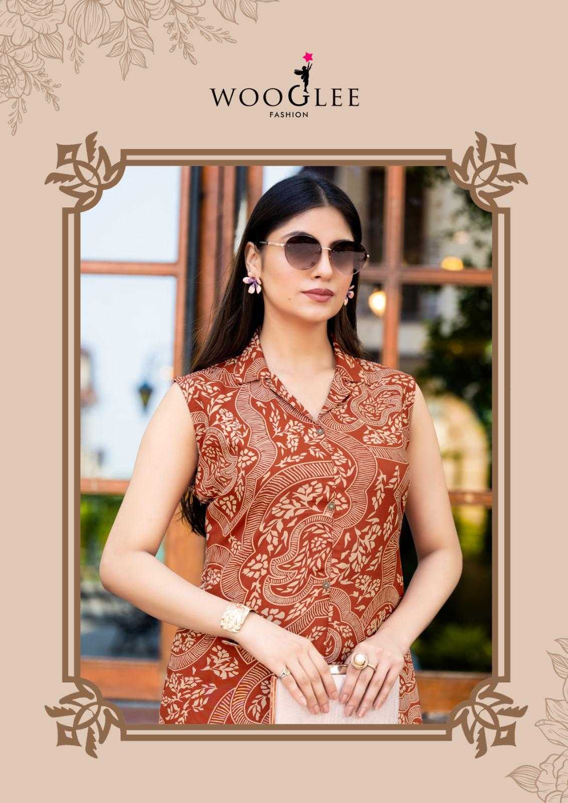 Ynf Rayon RIN190 Wooglee-Samiksha Vol 2 Setwise Collections Wholesale Kurtis Catalogs Manufacturer