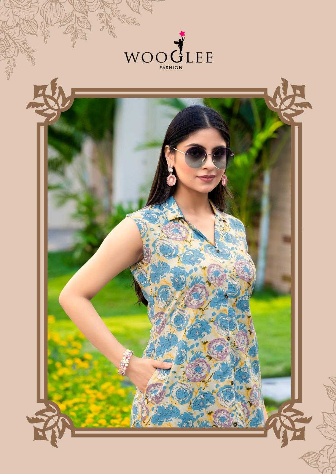 Ynf Rayon RIN190 Wooglee-Samiksha Vol 2 Setwise Collections Wholesale Kurtis Catalogs Manufacturer
