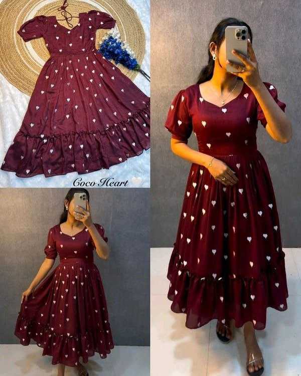 Ynf Rayon RIN220 NAINA Gowns Wholesale Printed Gowns Fancy Gowns Designer Gowns Manufacturer