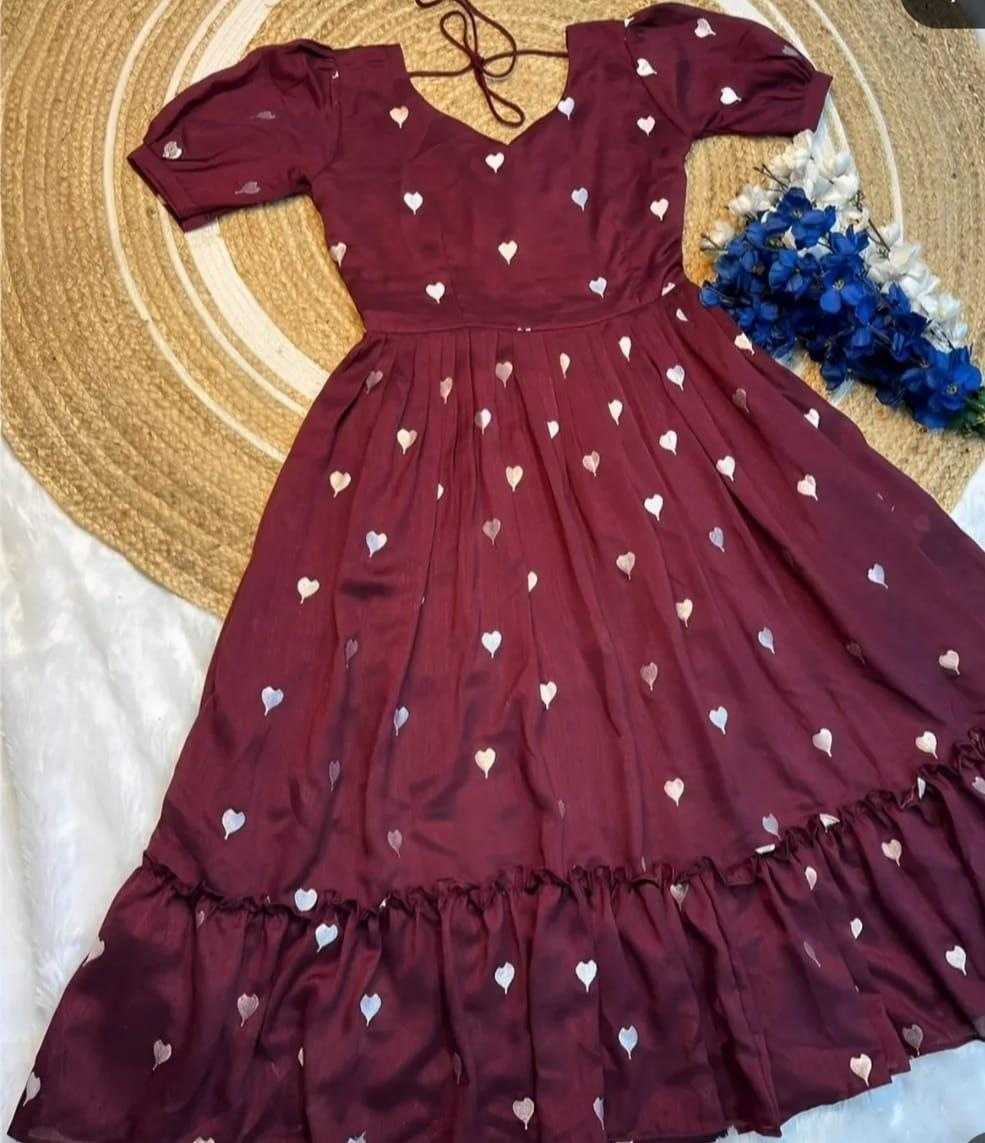 Ynf Rayon RIN220 NAINA Gowns Wholesale Printed Gowns Fancy Gowns Designer Gowns Manufacturer