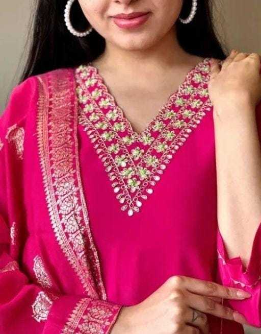 Ynf Rayon RIN222 K4 Kids Wear Wholesale Top & Pant Embroidered Frock Kids Designer Frock Manufacturer