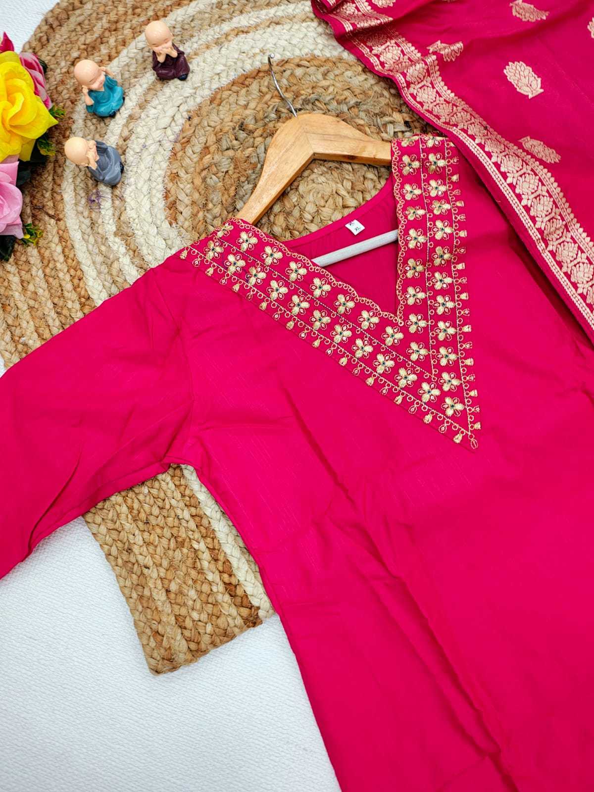 Ynf Rayon RIN222 K4 Kids Wear Wholesale Top & Pant Embroidered Frock Kids Designer Frock Manufacturer