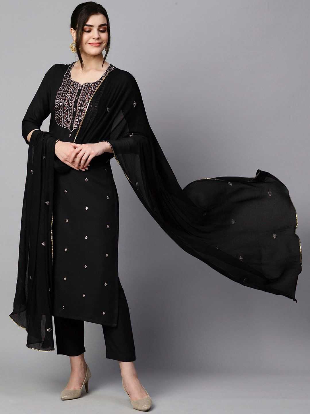 Ynf Rayon RIN222 SI-172 Kurti Wholesale Rayon Kurtis Embroidered Kurtis Kurti With Pants Manufacturer